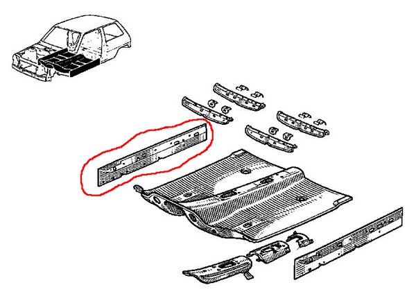 Renault 5 GT Turbo utilisé Siège Avant en Plastique Fixation Clips De Montage Arrière Point